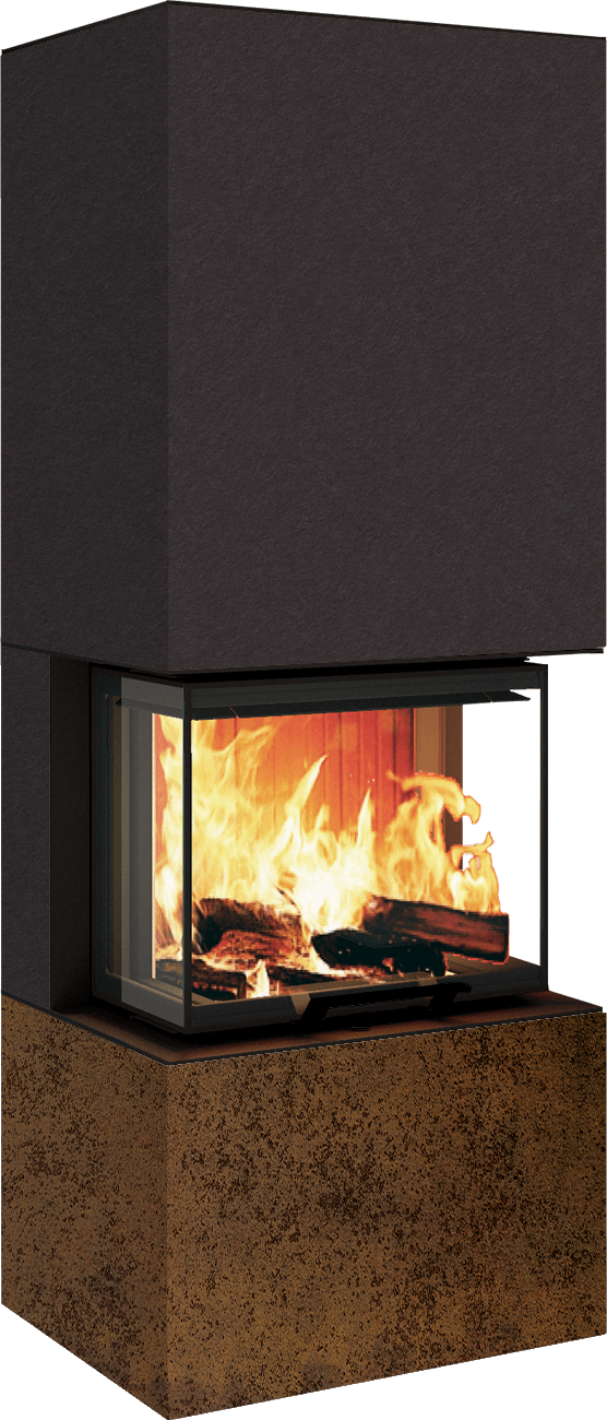 Neocube P10 FLR - Keramik Nero Zimbabwe U.Iron Corten