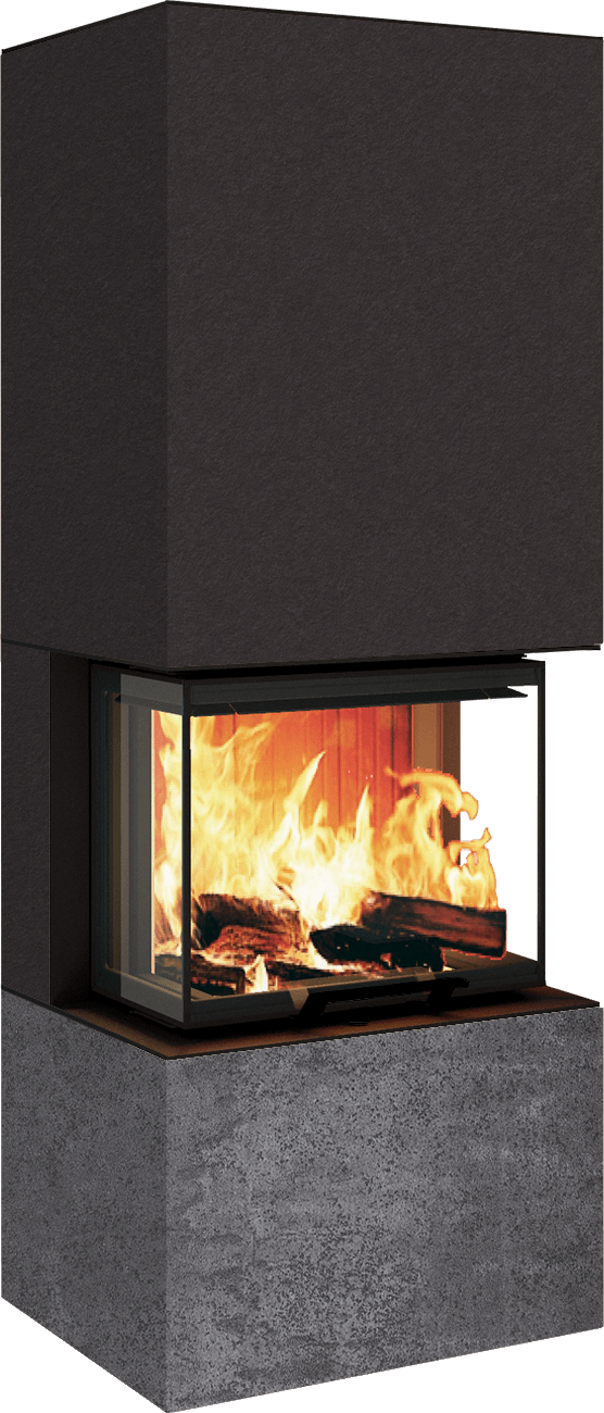 Neocube P10 FLR - Keramik Nero Zimbabwe U.Iron Corten