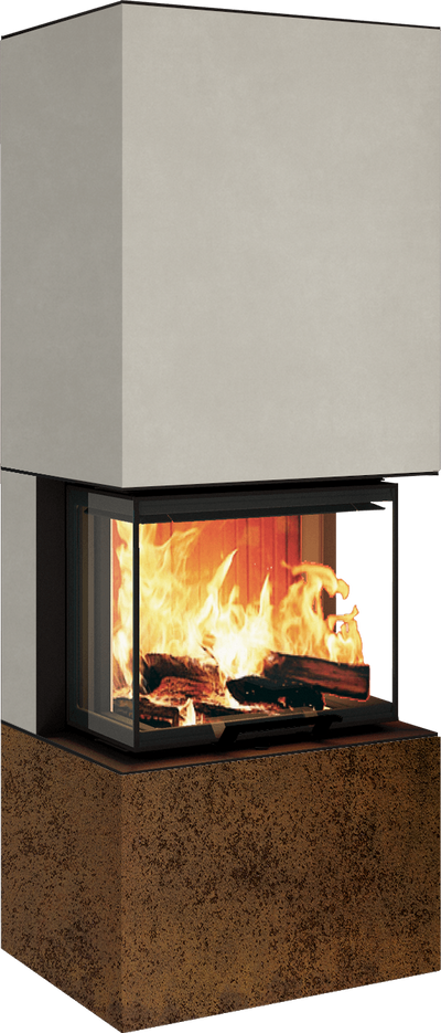 Neocube P10 FLR - Keramik Nero Zimbabwe U.Iron Corten