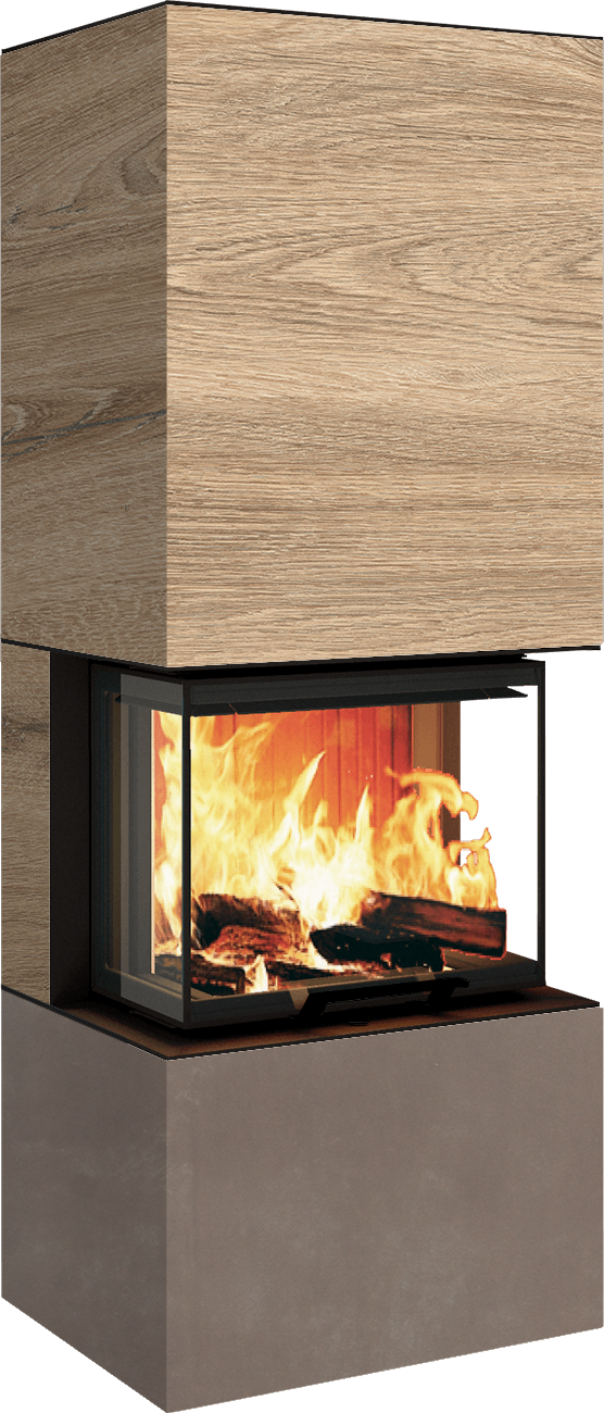 Neocube P10 FLR - Keramik Nero Zimbabwe U.Iron Corten