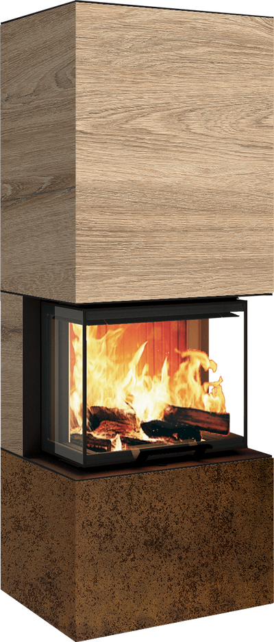 Neocube P10 FLR - Keramik Nero Zimbabwe U.Iron Corten