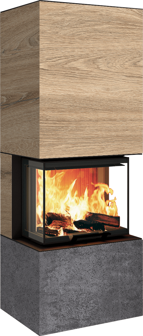 Neocube P10 FLR - Keramik Nero Zimbabwe U.Iron Corten