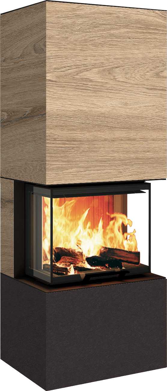 Neocube P10 FLR - Keramik Nero Zimbabwe U.Iron Corten