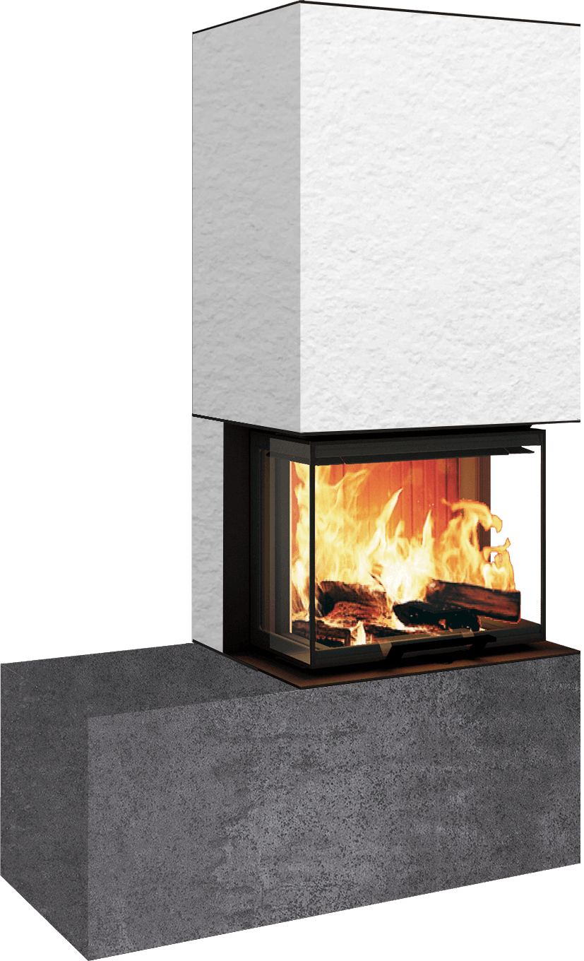 Neocube P13 FLR - Keramik Oberteil Phedra, Unterteil Nero Zimbabwe, Bank links