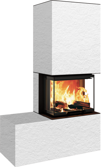 Neocube P13 FLR - Keramik Oberteil Phedra, Unterteil Nero Zimbabwe, Bank links
