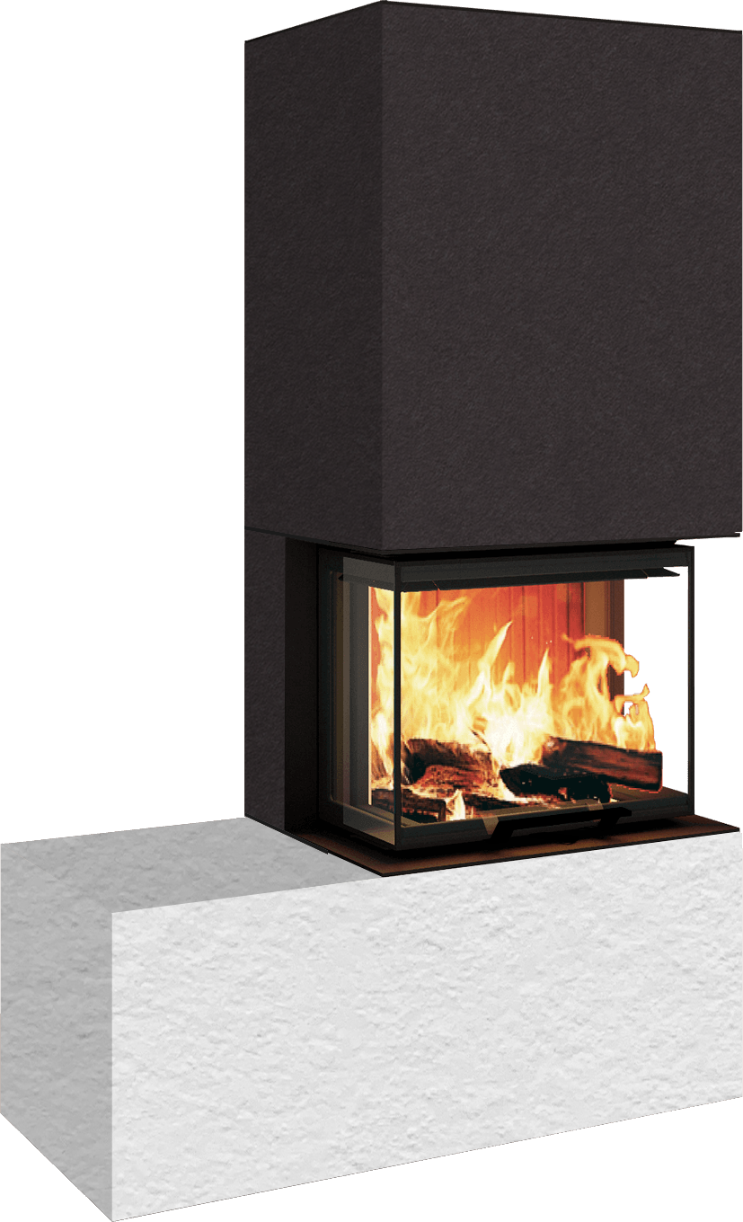 Neocube P13 FLR - Keramik Oberteil Phedra, Unterteil Nero Zimbabwe, Bank links