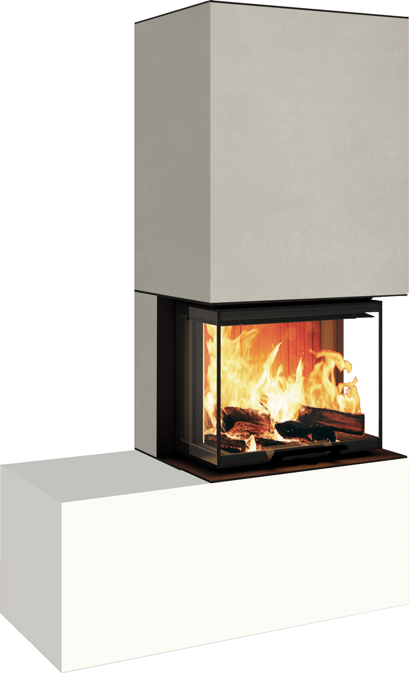Neocube P13 FLR - Keramik Oberteil Phedra, Unterteil Nero Zimbabwe, Bank links
