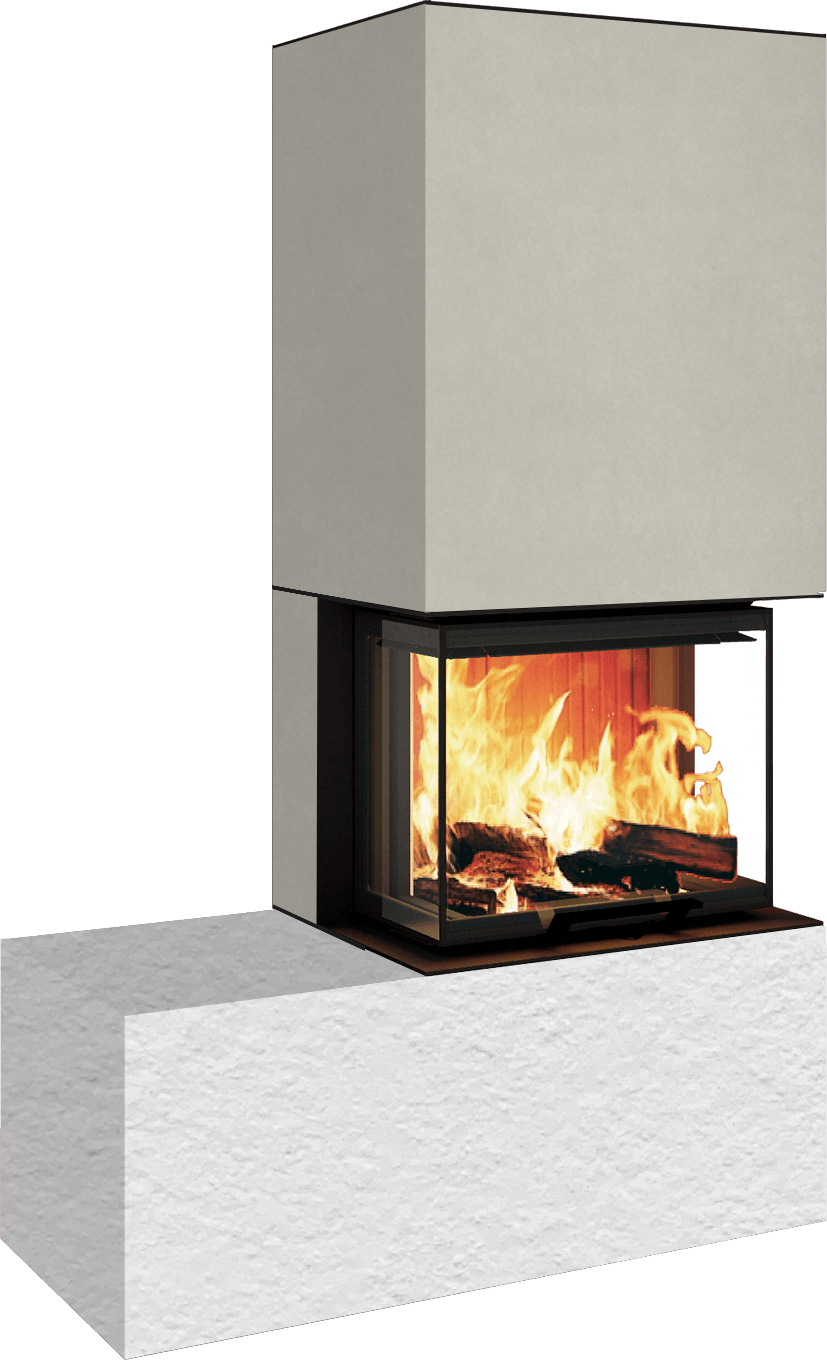 Neocube P13 FLR - Keramik Oberteil Phedra, Unterteil Nero Zimbabwe, Bank links