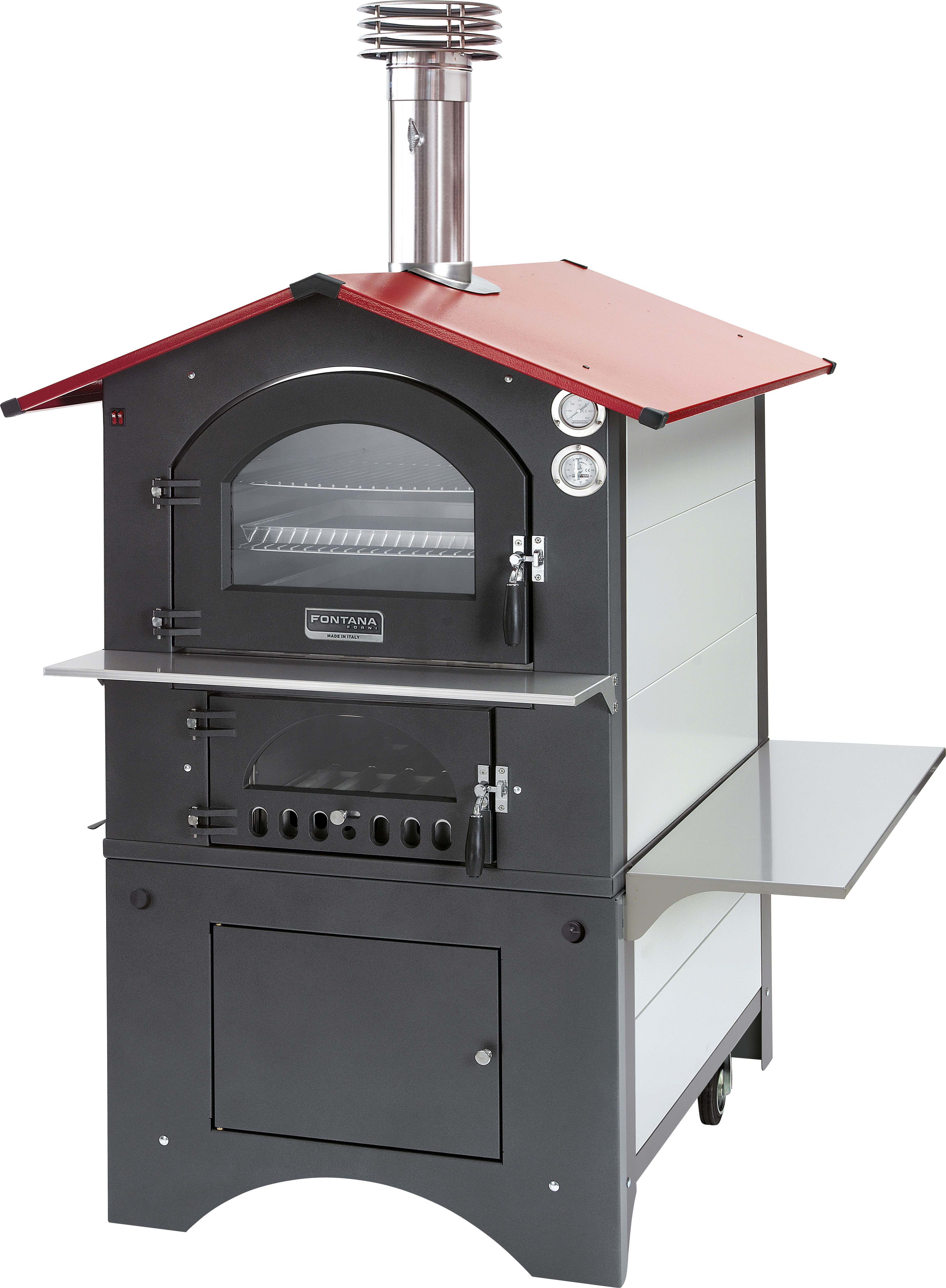 Rosso Pizza- und Brotbackofen 80 cm