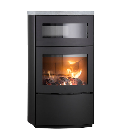 Heta Scan-Line 1000B schwarz Backofen, Speckstein