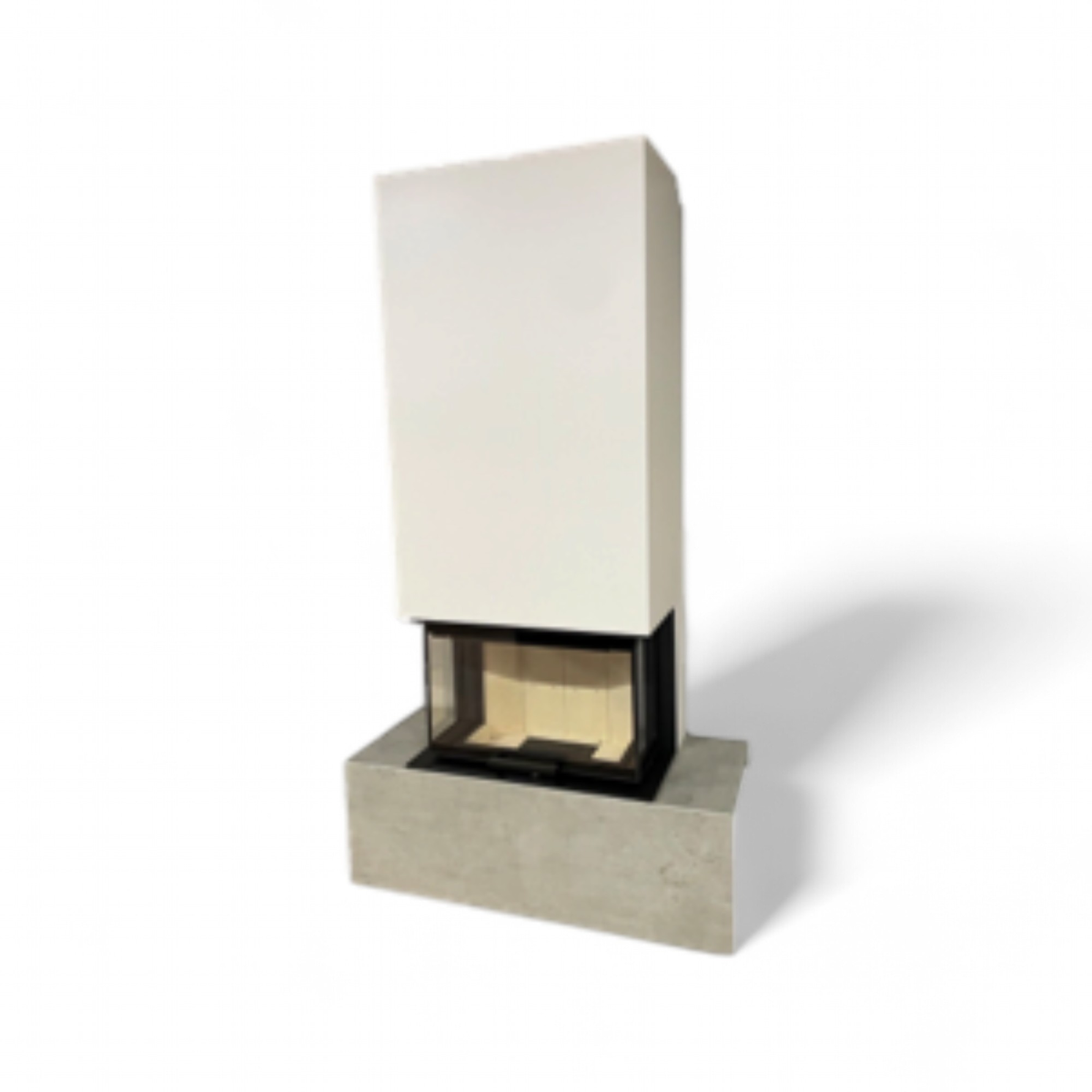 Neocube P21 FLR Oberteil Arctic White, Cheminée-Einsatz