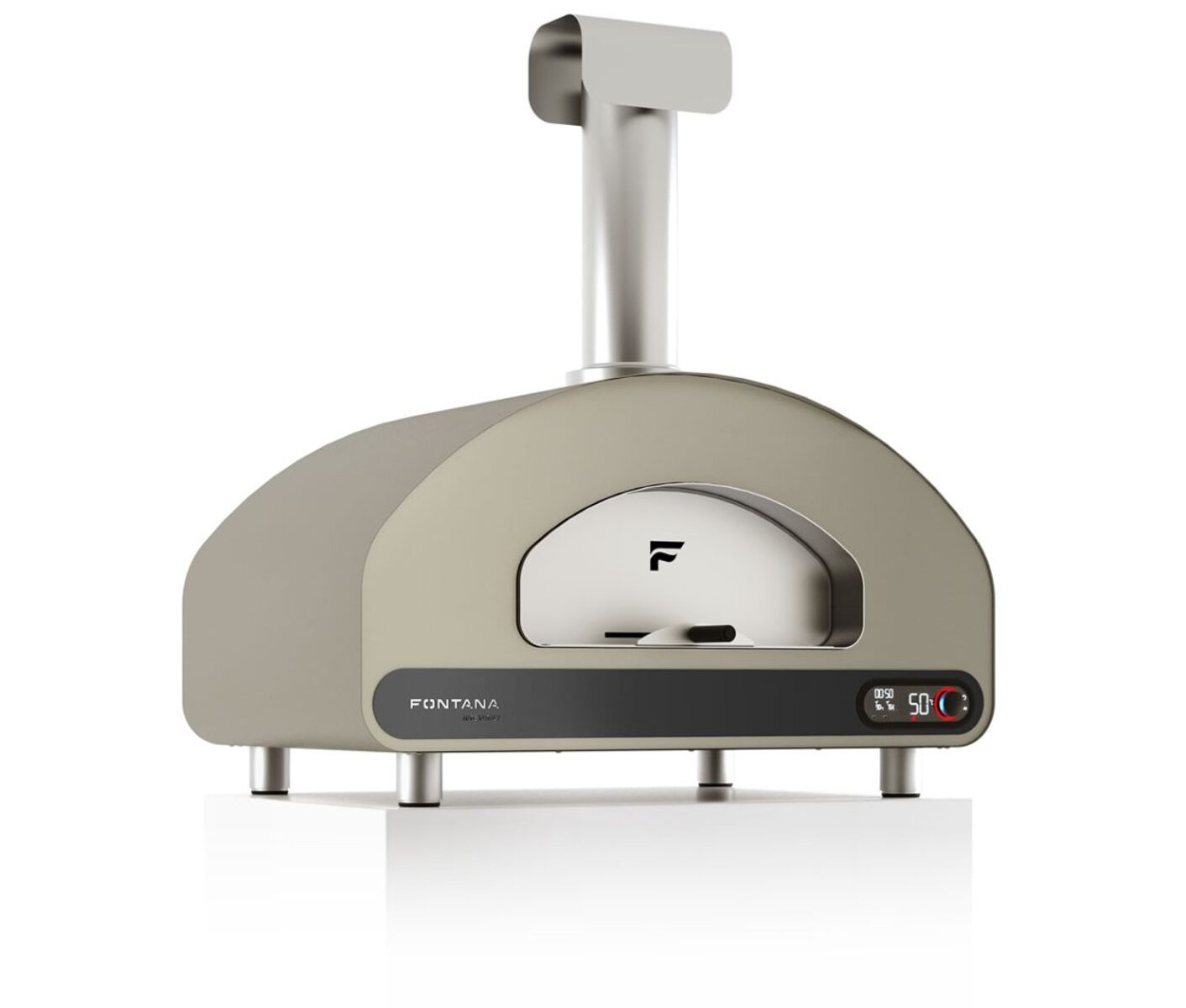 Fontana Volta 90x50 Pizzaofen Hybrid grau