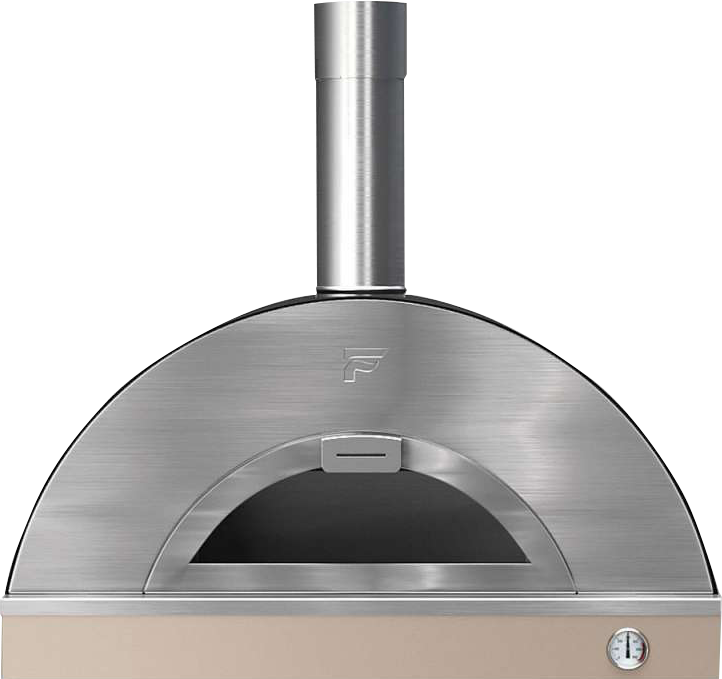 Bellagio Pizza- und Brotbackofen 80/80 cm – ohne Unterbau, Schwarz