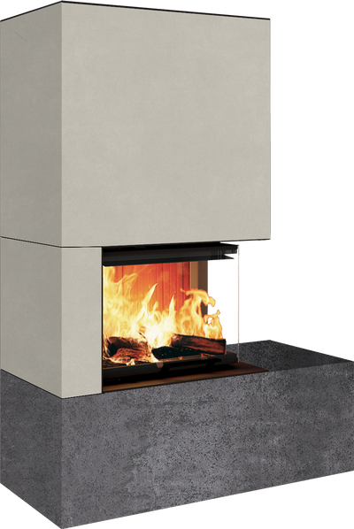 Neocube C12 - Keramik Oberteil Phedra, Unterteil Iron Grey, Bank rechts