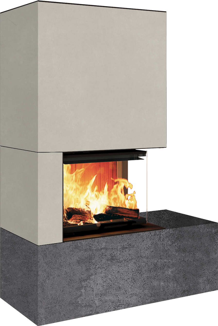 Neocube C12 - Keramik Oberteil Phedra, Unterteil Iron Grey, Bank rechts