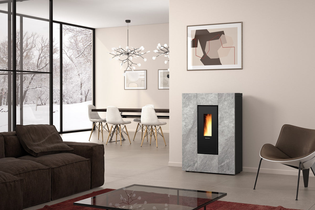 Extraflame Marilena Plus AD Pelletofen im Wohnraum