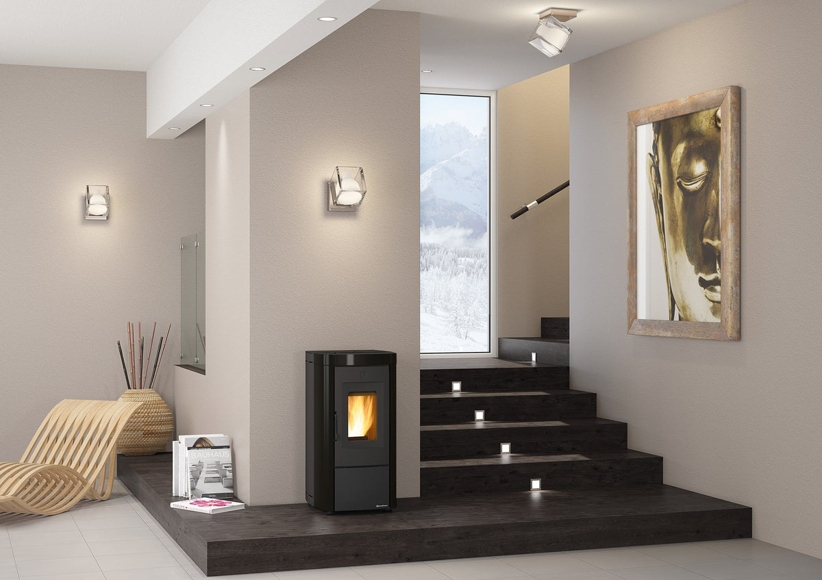 Extraflame Moira Evo Pelletofen im Wohnraum