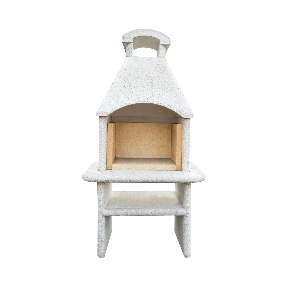 fyrform Flammo 4 weiss Feuerraum 47/30 cm, Gartencheminée, Bild