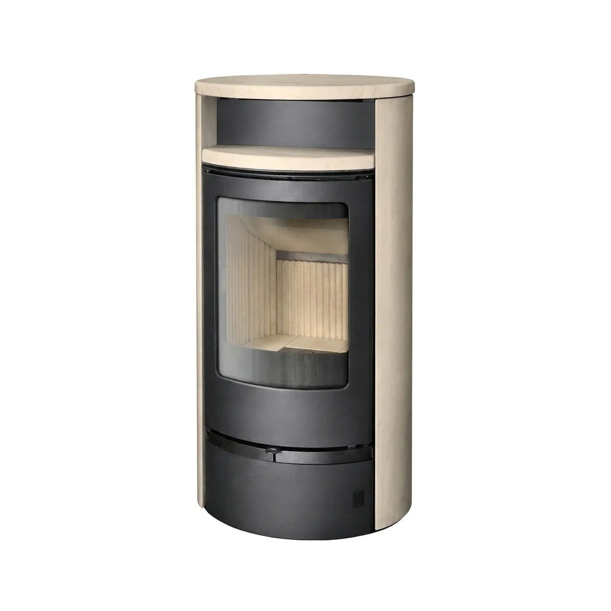fyrform Pol 5 grès avec corps et porte en fonte, poêle à bois