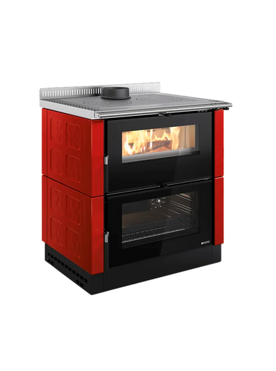 Nordica Verona XXL Holzherd/Backofen Bordeaux