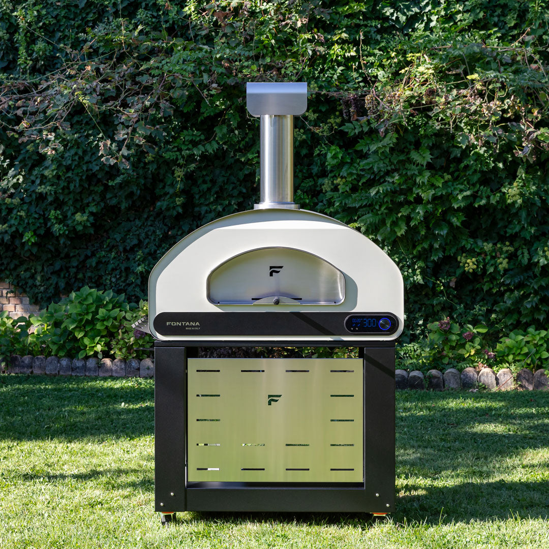 Fontana Volta 90x50 Pizzaofen Hybrid grau