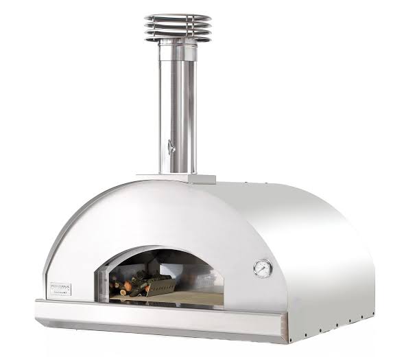 Marinara Pizza- und Brotbackofen 80/80 cm – inkl. Unterbau, Edelstahl