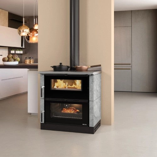 Nordica Verona XXL Holzherd/Backofen Bordeaux
