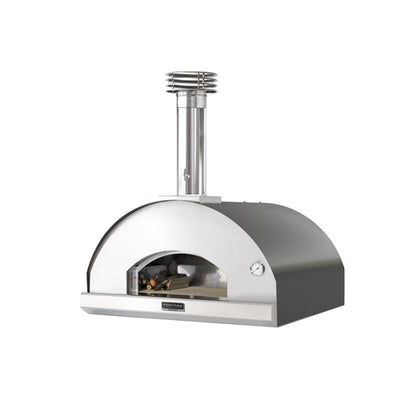 Marinara Pizza- und Brotbackofen 80/80 cm – inkl. Unterbau, Rot