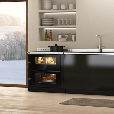 Nordica Verona XXL Holzherd/Backofen Bordeaux