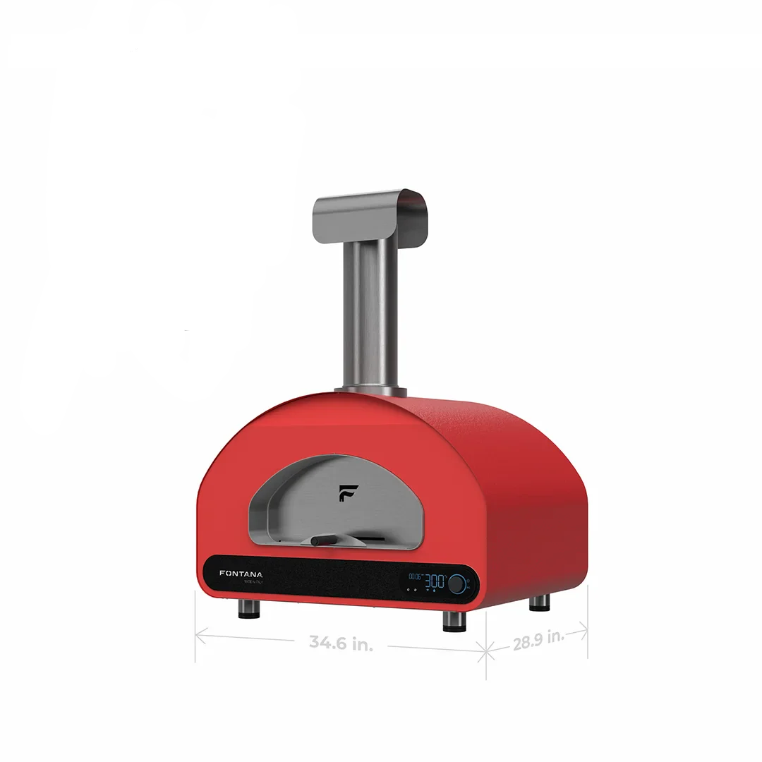 Fontana Volta 90x50 Pizzaofen Hybrid grau