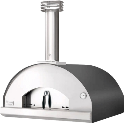 Marinara Pizza- und Brotbackofen 80/80 cm – inkl. Unterbau, Edelstahl