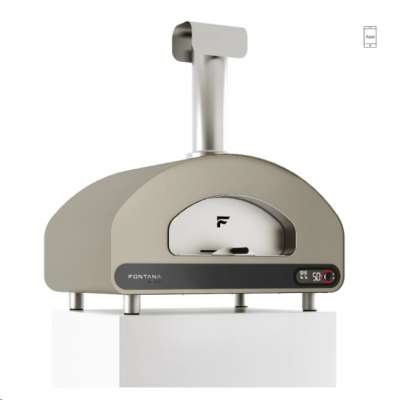 Fontana Volta 90x50 Pizzaofen Hybrid grau