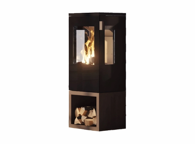 Cera Galileo mit Sockel schwarz, Front offen