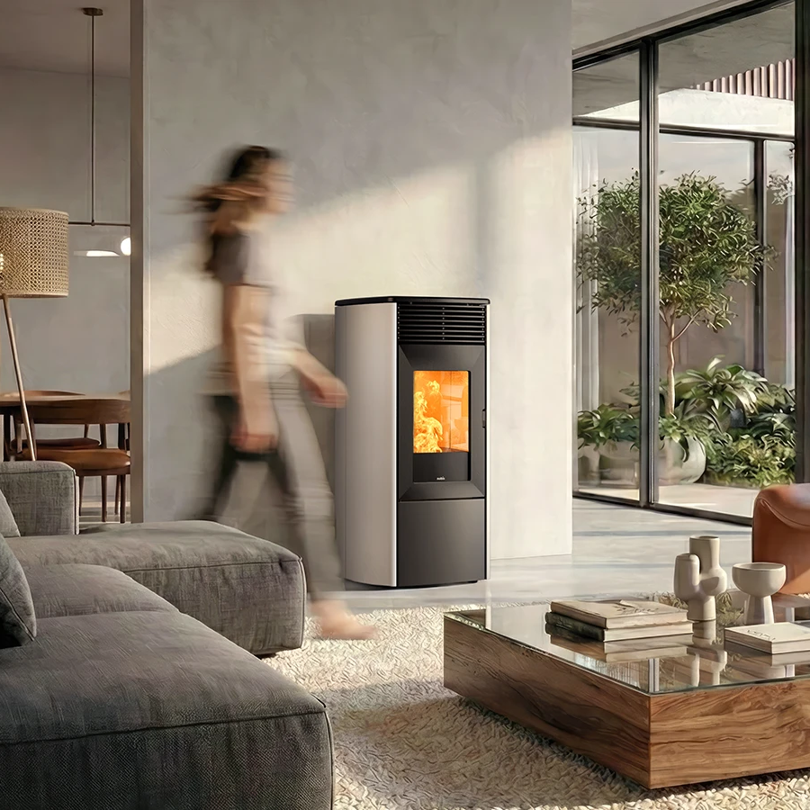 Nobis A9 Zenith weiss, Pelletofen