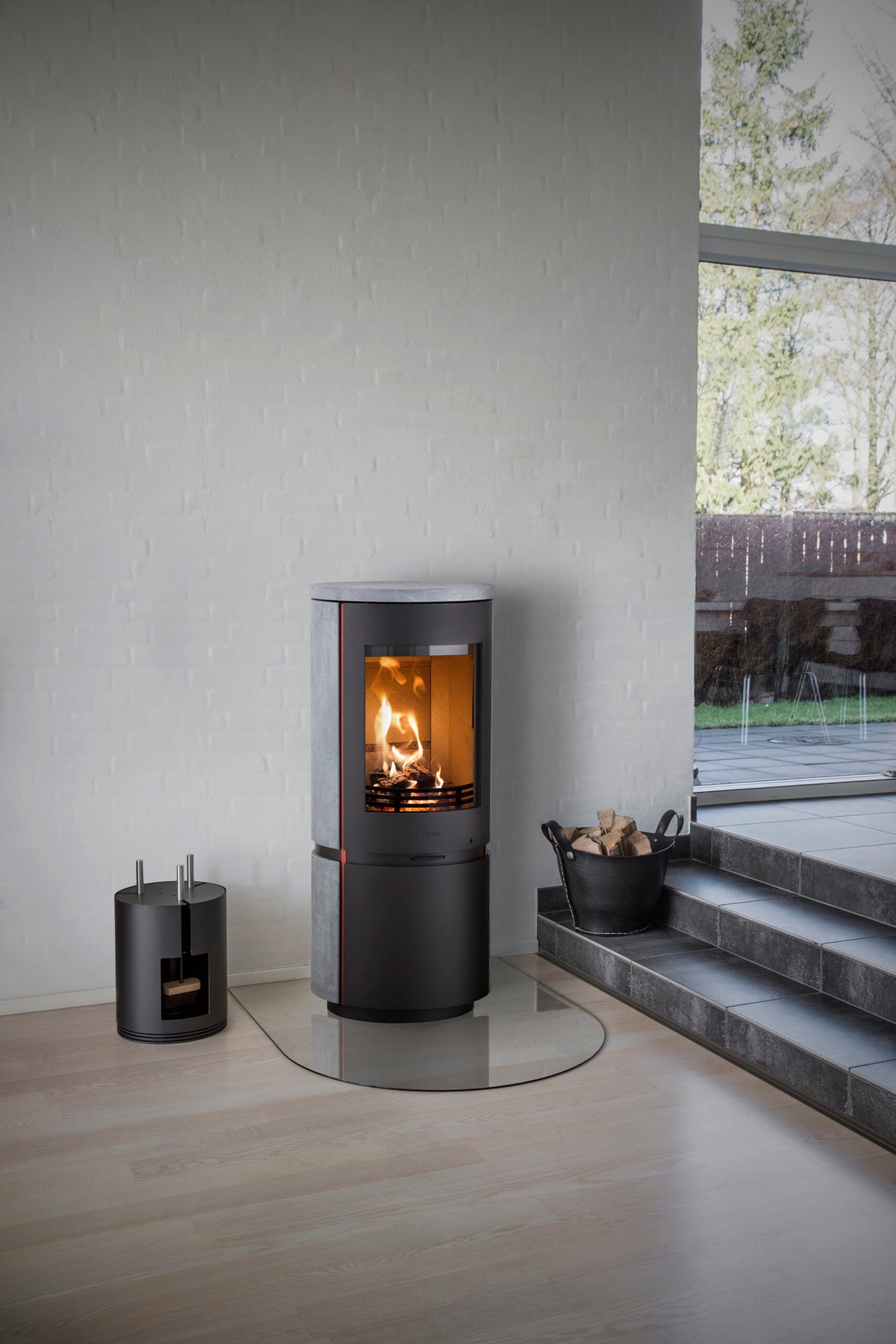 Heta Scan-Line 820S, Speckstein, inkl. 2 Speichersteine und Glasbodenplatte (915x654)