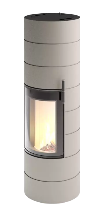 Cera Rondotherm Titan Stahl Schwarz inkl. Speichersteine
