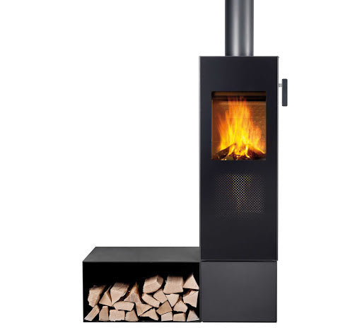 Attika Bionic Fire Studio Stahl schwarz, Schwedenofen