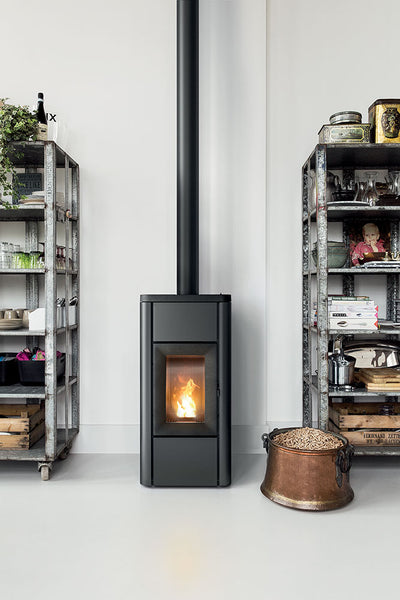 MCZ Ghea Air 6 XUP! S Silver Metal, Pelletofen