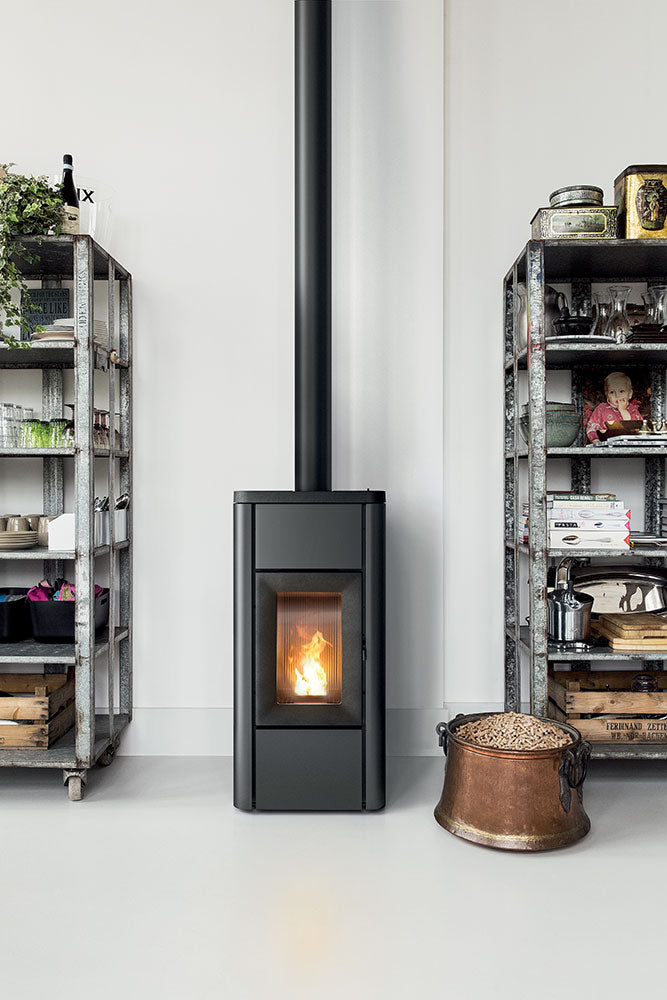 MCZ Ghea Air 6 XUP! S Silver Metal, Pelletofen