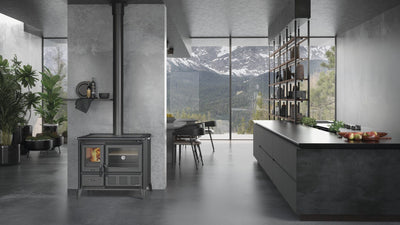 La Nordica Gardenia XXL Holzherd im Wohnraum, Bild 2