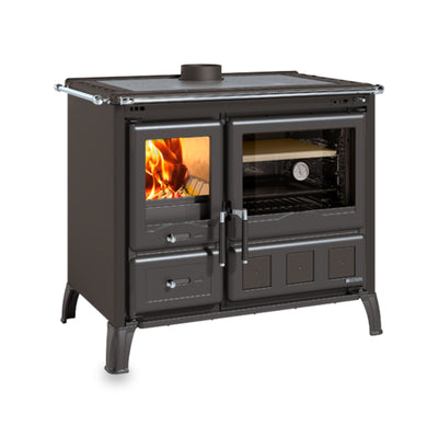 La Nordica Gardenia XXL Holzherd in Anthrazit-Schwarz
