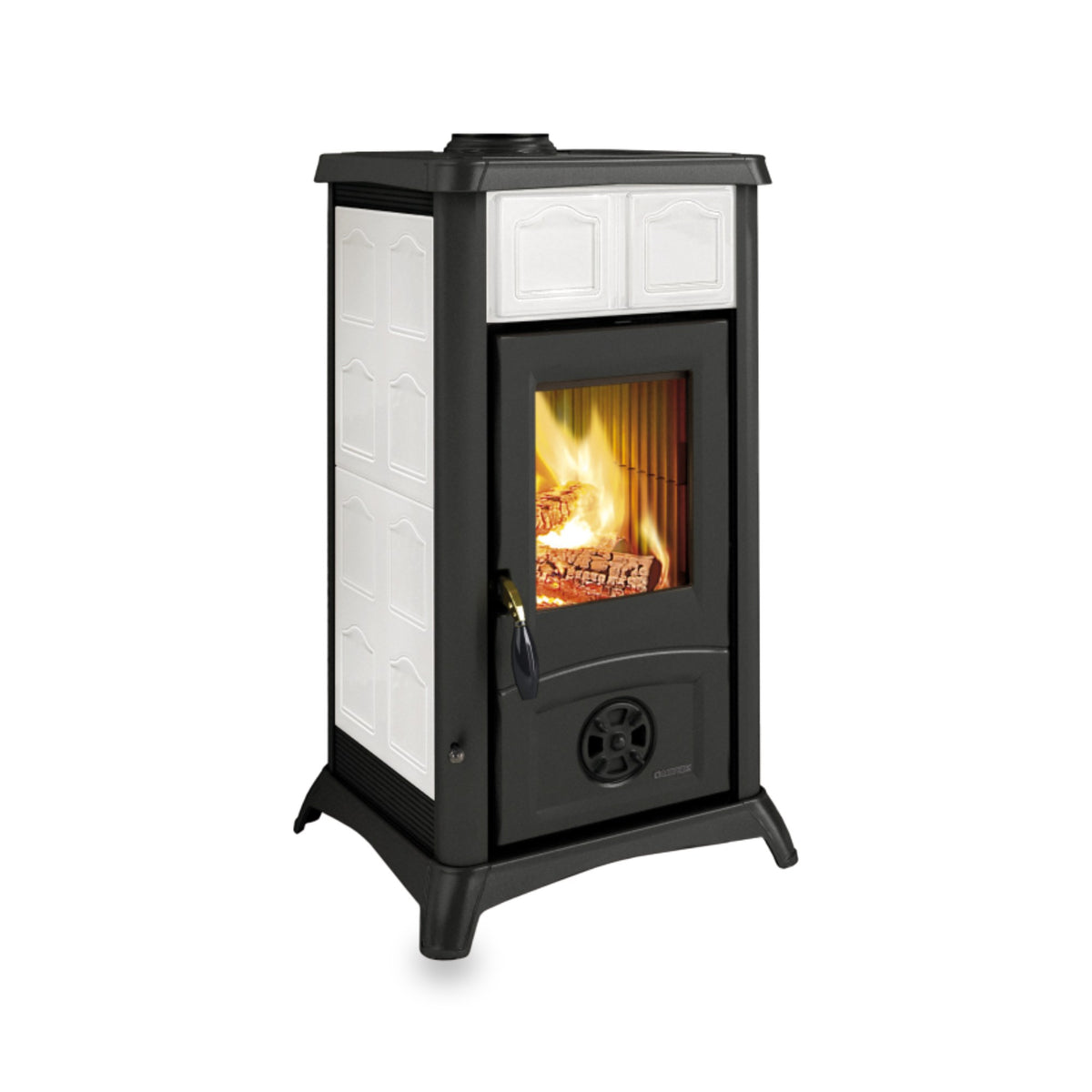 La Nordica Gemma Schwedenofen in Keramik Elegance Weiss Infinity