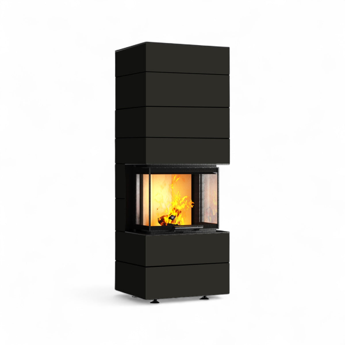 neocube Kaminofen P10 black & white