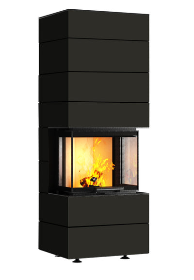 neocube Kaminofen P10 black & white