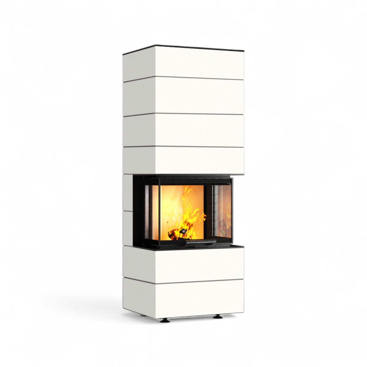 neocube Kaminofen P10 black & white