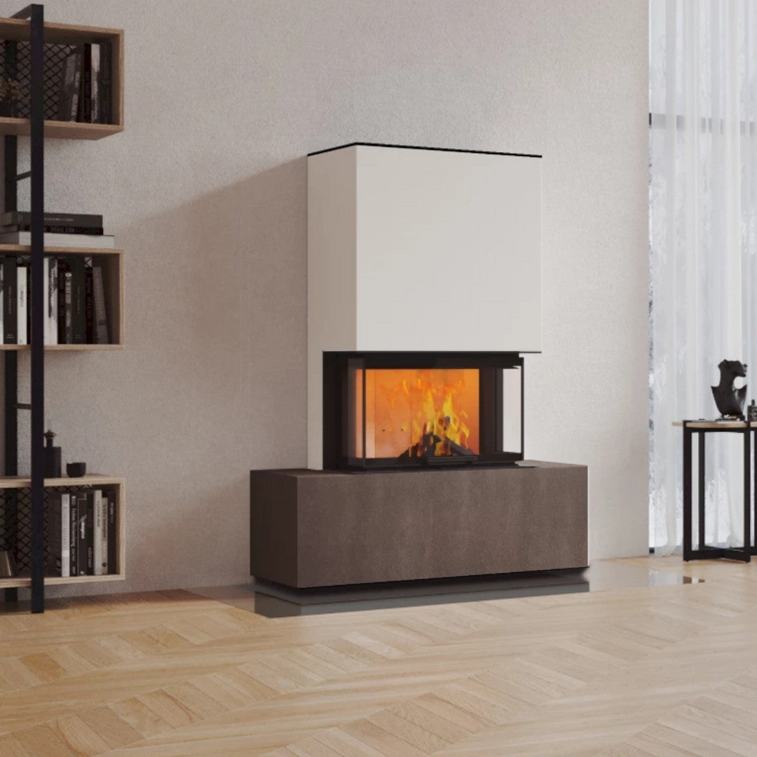 Neocube P21 FLR - Keramik Oberteil Beton, Unterteil La Boheme, Feel Free, Bank mittig