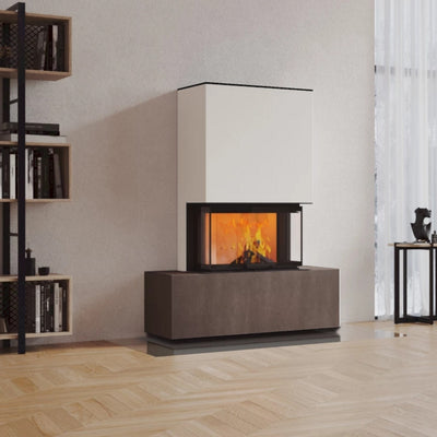 Neocube P21 FLR - Keramik Oberteil Beton, Unterteil La Boheme, Feel Free, Bank mittig