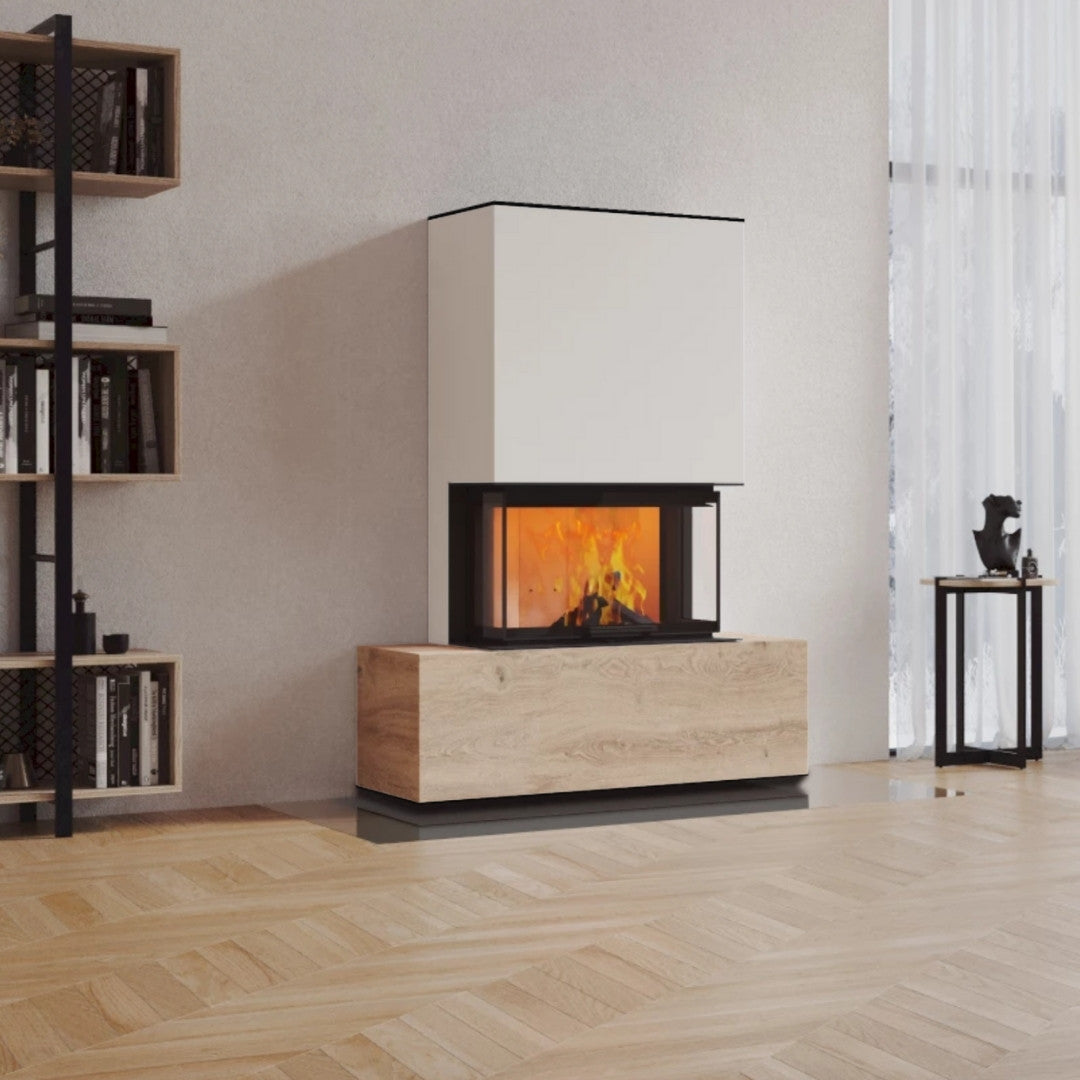 Neocube P21 FLR - Keramik Oberteil Beton, Unterteil La Boheme, Feel Free, Bank mittig