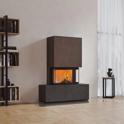 Neocube P21 FLR - Keramik Oberteil Beton, Unterteil La Boheme, Feel Free, Bank mittig