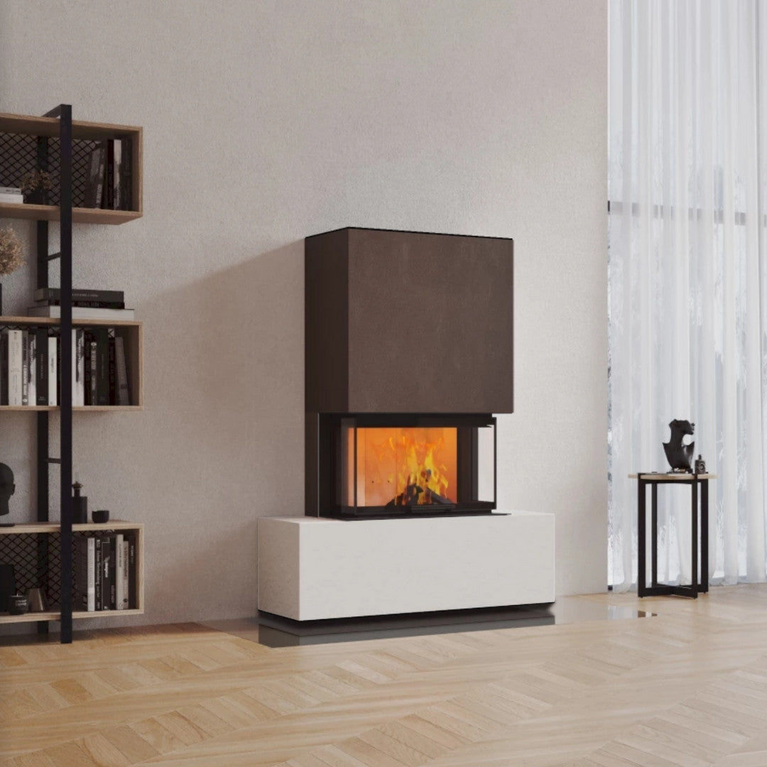 Neocube P21 FLR - Keramik Oberteil Beton, Unterteil La Boheme, Feel Free, Bank mittig